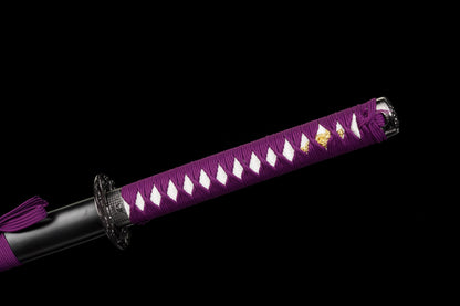 The Last Samurai - Display (Straight) Katana (Purple Blade)