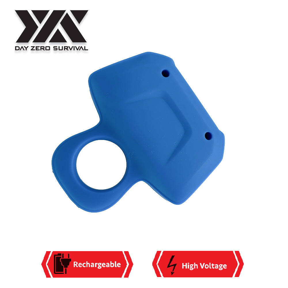 DZS Blue Ring Self Defense Knuckle Mini Stun Gun Rechargeable