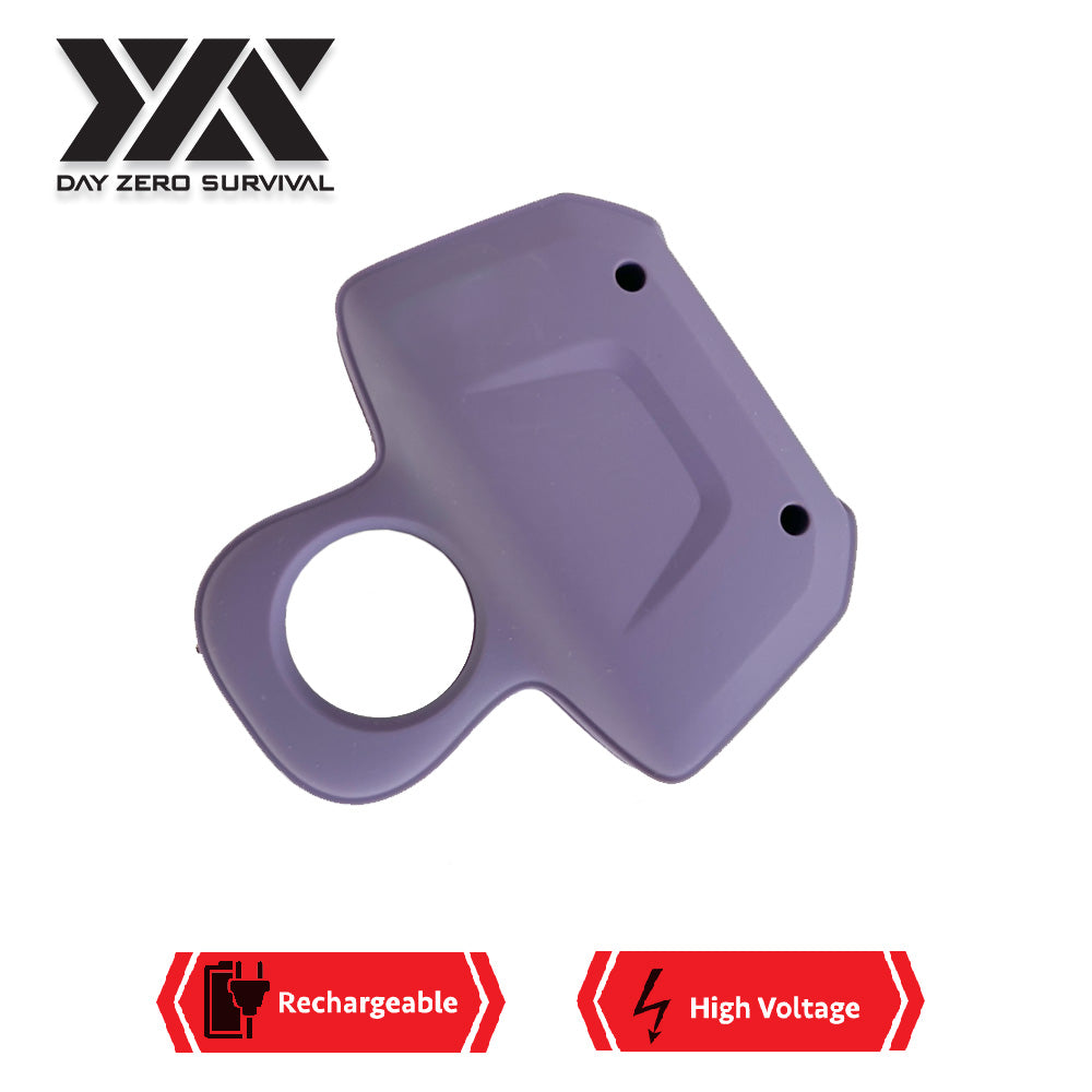DZS Purple Ring Self Defense Knuckle Mini Stun Gun Rechargeable