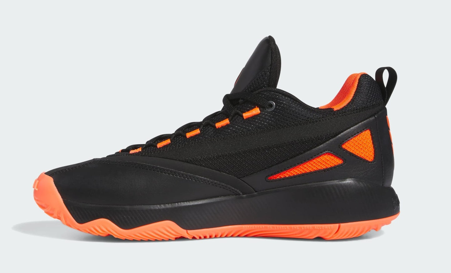 [ie7791] Mens adidas Dame Certified 2 Low 'core Black Solar Red Silver Metallic'