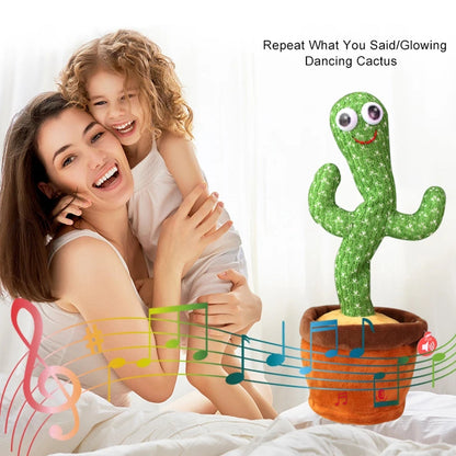 Dancing Cactus Mimicking Toy, USB-C Rechargeable