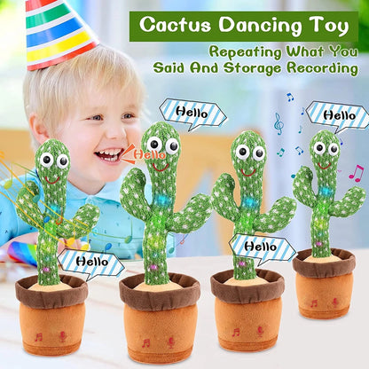 Dancing Cactus Mimicking Toy, USB-C Rechargeable