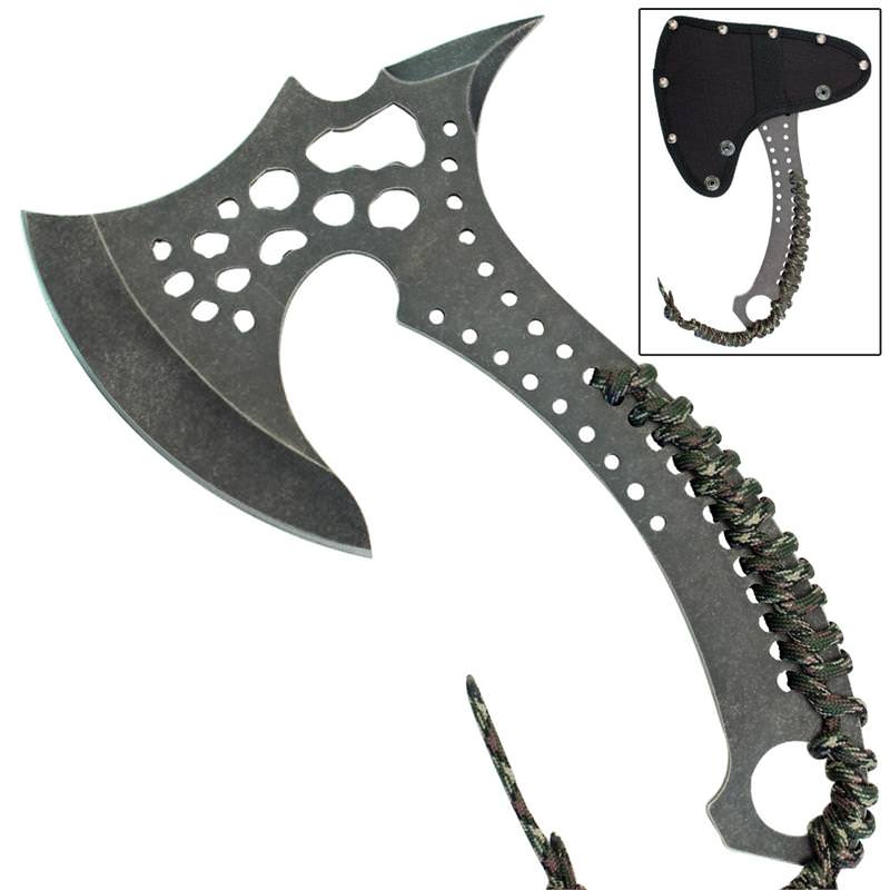 Death Toll Spiked Throwing Target Axe