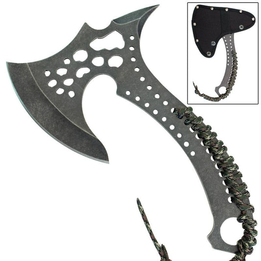 Death Toll Spiked Throwing Target Axe