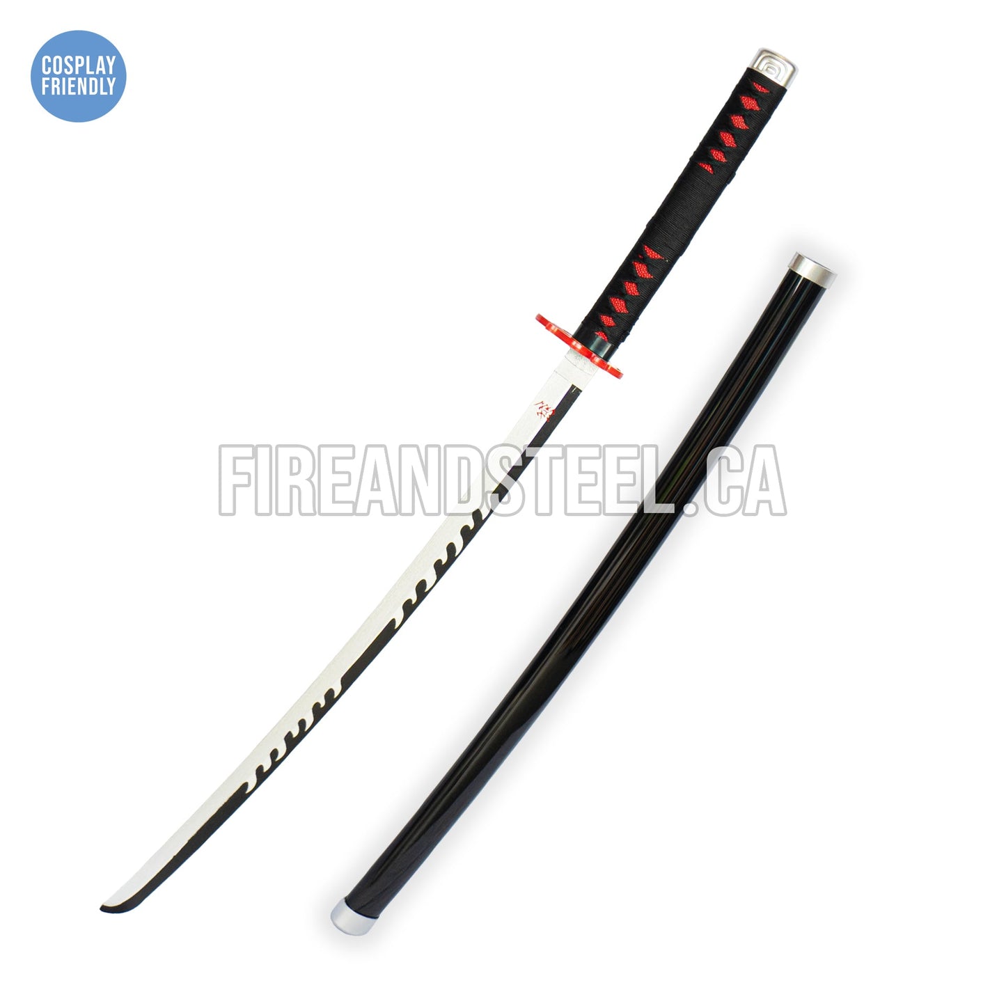 Tanjiro Kamado's Black Nichirin Katana 2.0 (Wood)