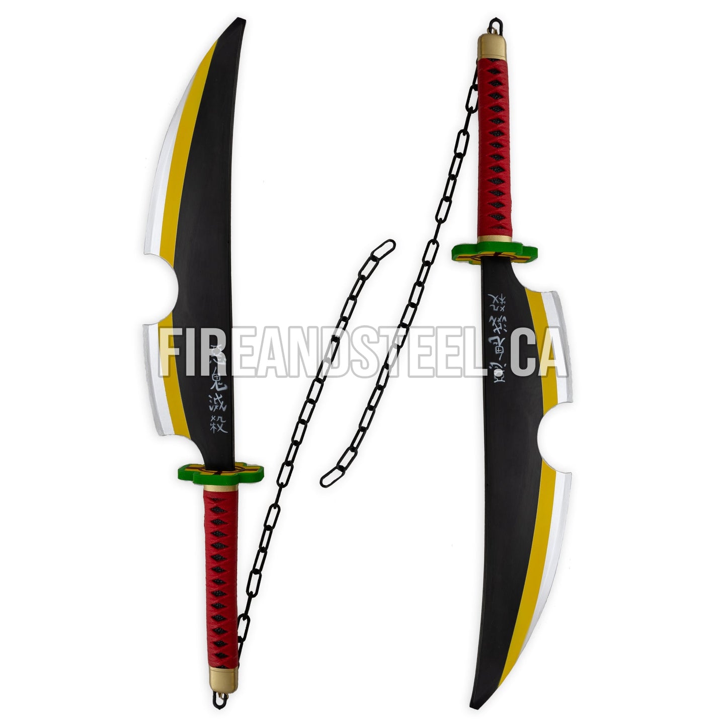 Tengen Uzui's Dual Nichirin Sword Pair (High Density Foam)