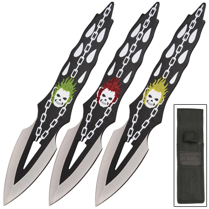 Demon Rider 3 Piece Throwing Knives Set - TOPHATTER'S ARMORY DEALS