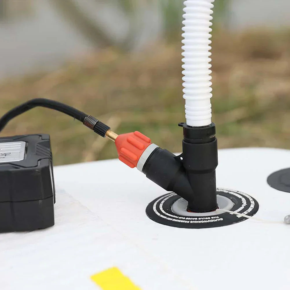 Double Inlet Valve Adapter for Paddle Board & SUP Inflatable Pump