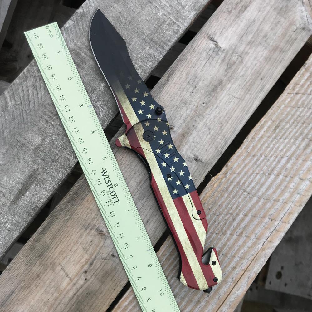 American Flag 10.5" Knife