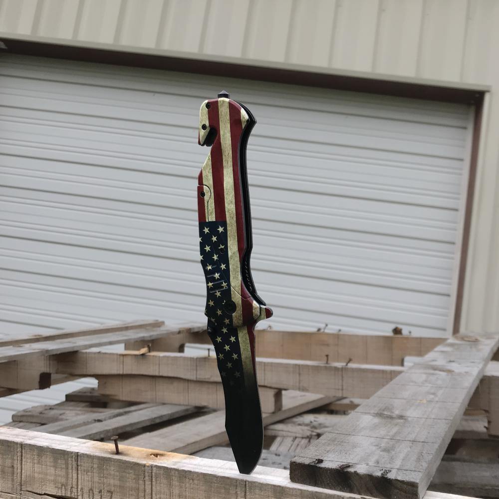 American Flag 10.5" Knife