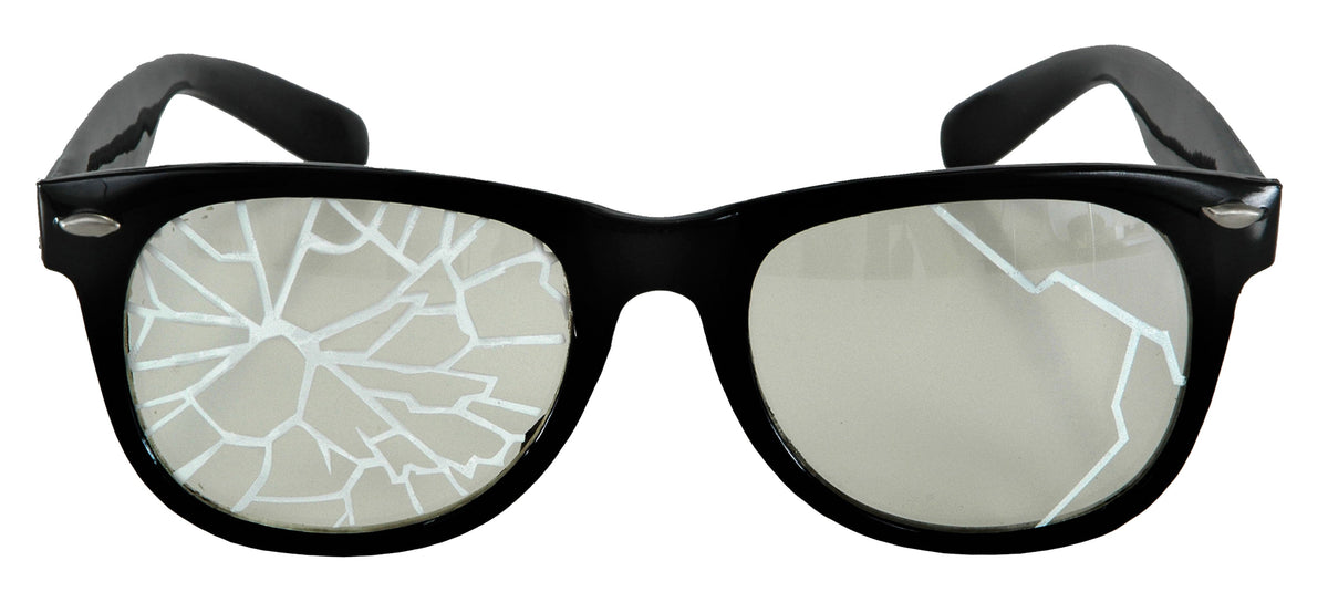 Glasses Broken Black/Clear
