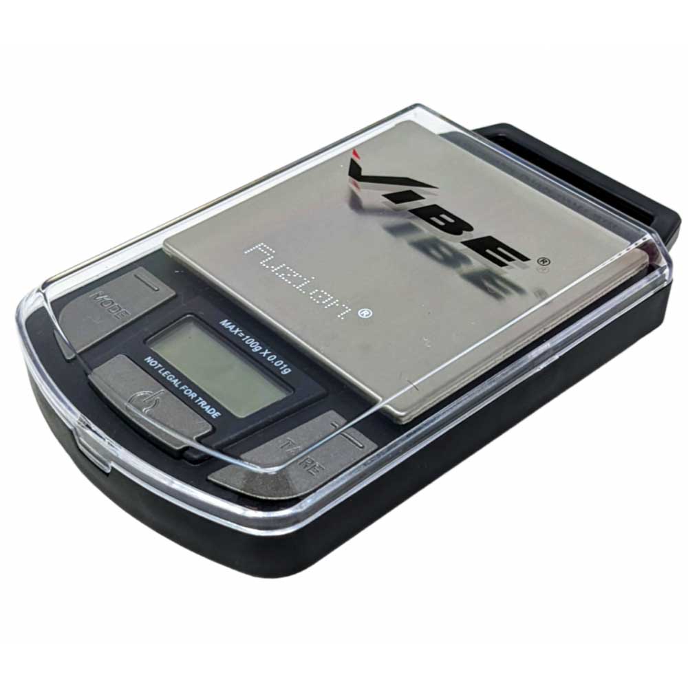 Fuzion Vibe Digital Pocket Scale 100g x 0.01g - With Calibration Weight - TOPHATTER'S ARMORY DEALS