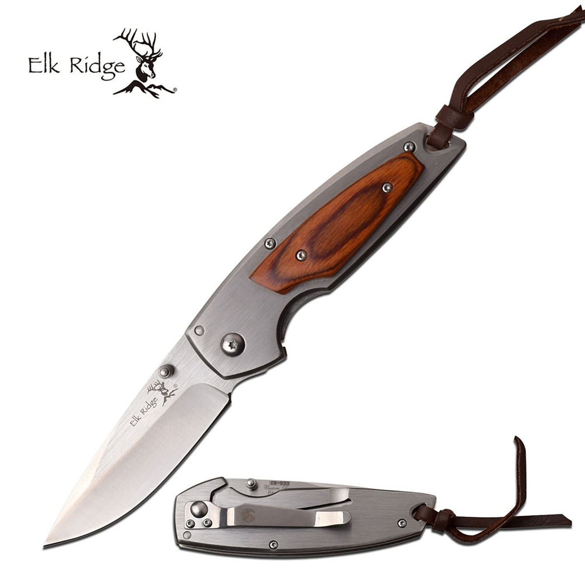 Elk Ridge Blockade Pakkawood Manual Folding Knife - TOPHATTER'S ARMORY DEALS