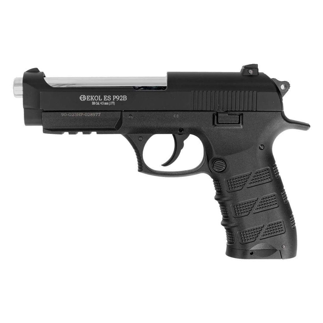 EKOL ES P92 .177 Caliber CO2 BB Air Pistol 377 FPS Blowback Gun - TOPHATTER'S ARMORY DEALS