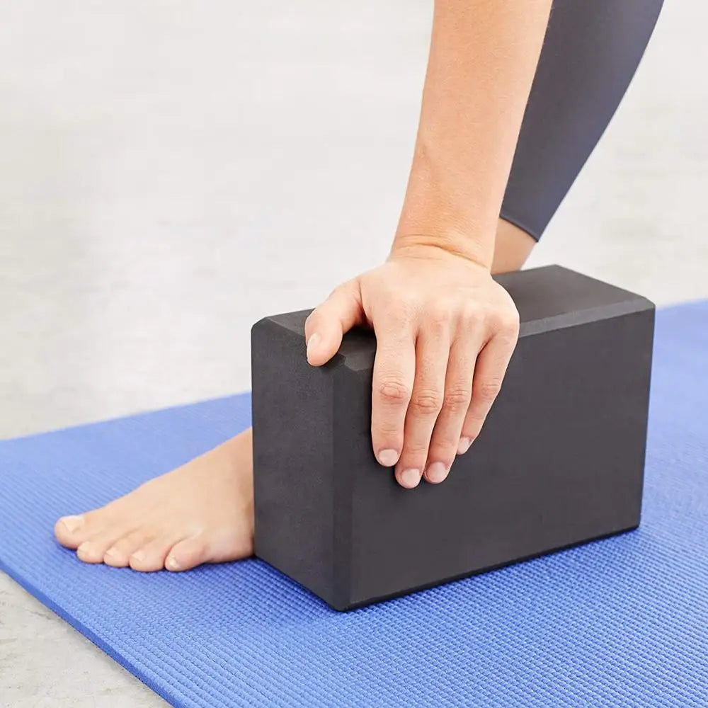 EVA Yoga Blocks 2 Pcs Training Bricks (Black)