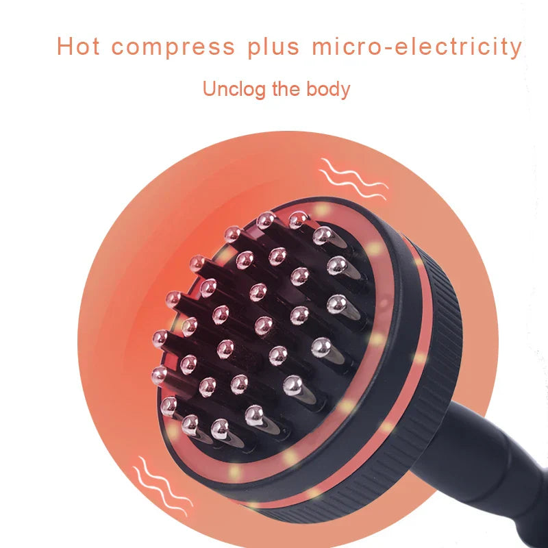Electric Gua Sha Massager Infrared Heating & Vibration Black