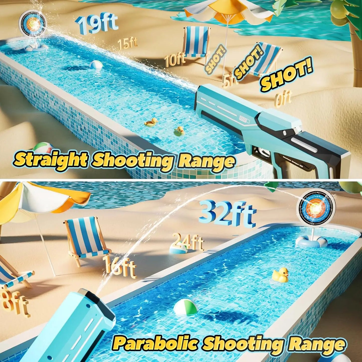 Electric Continuous Shooting Water Gun Toy