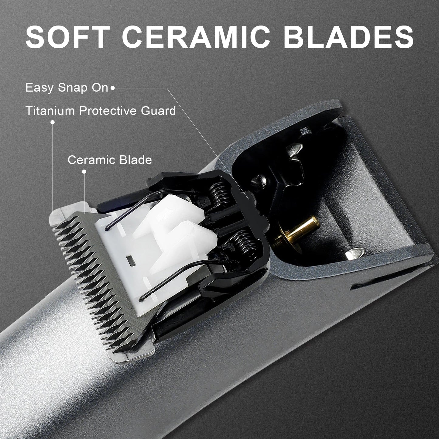 Electric Body & Hair Trimmer for Men Waterproof Groomer Black