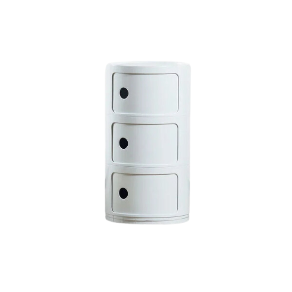 Round Bedside Table - Plastic Bedside