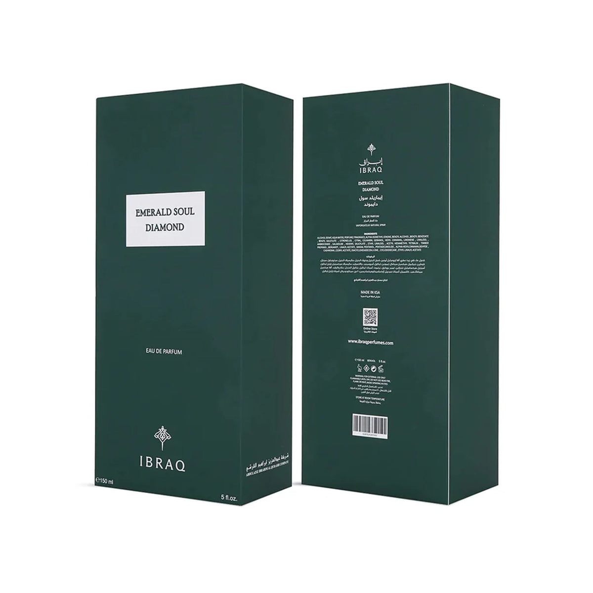 Ibraq Emerald Soul Diamond Eau De Parfum 150ml Spray