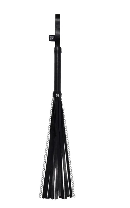 Shadow Chain Flogger – Faux Leather and Chain Impact Toy