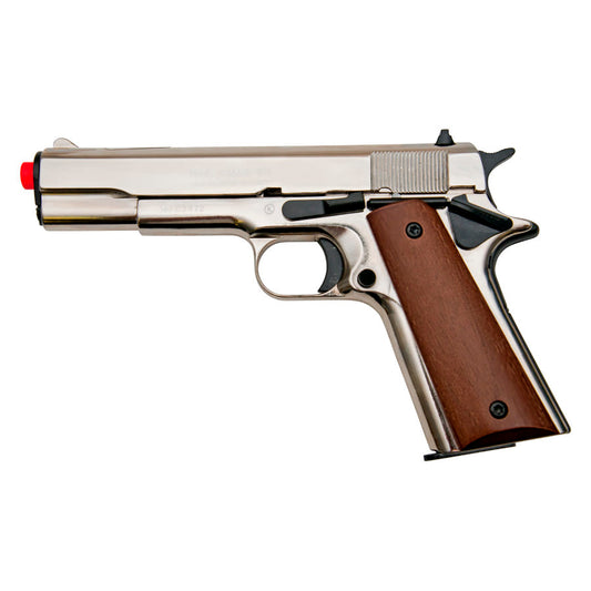 Kimar Model 911 Front Firing 9mm Blank Firing Gun Nickel Finish Pistol