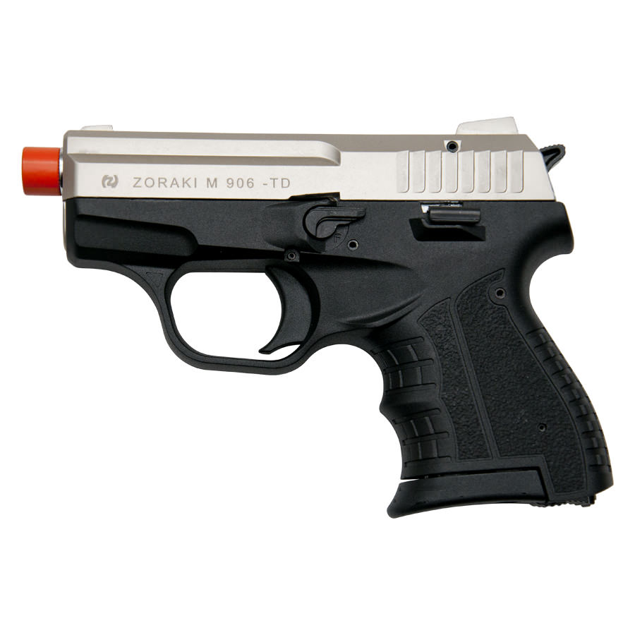 Zoraki M906 Satin Finish - 9MM Front Firing Blank Pistol Semi-Auto Gun - TOPHATTER'S ARMORY DEALS