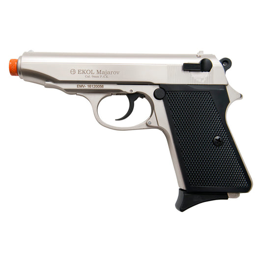 Majarov Semi Automatic Front Firing Blank Gun Satin Finish