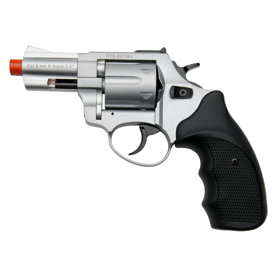 Zoraki R1 2.5" Barrel Revolver Silver Finish - 9mm Front Firing Blank Gun - TOPHATTER'S ARMORY DEALS