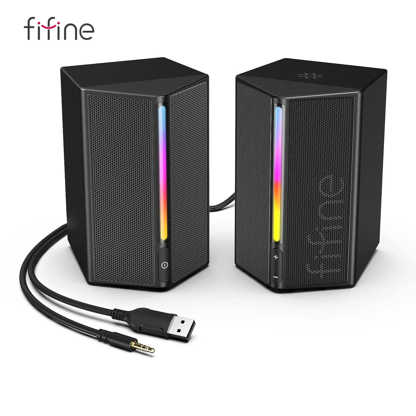 Sound Box USB Stereo Speaker with Volume Control (Black)