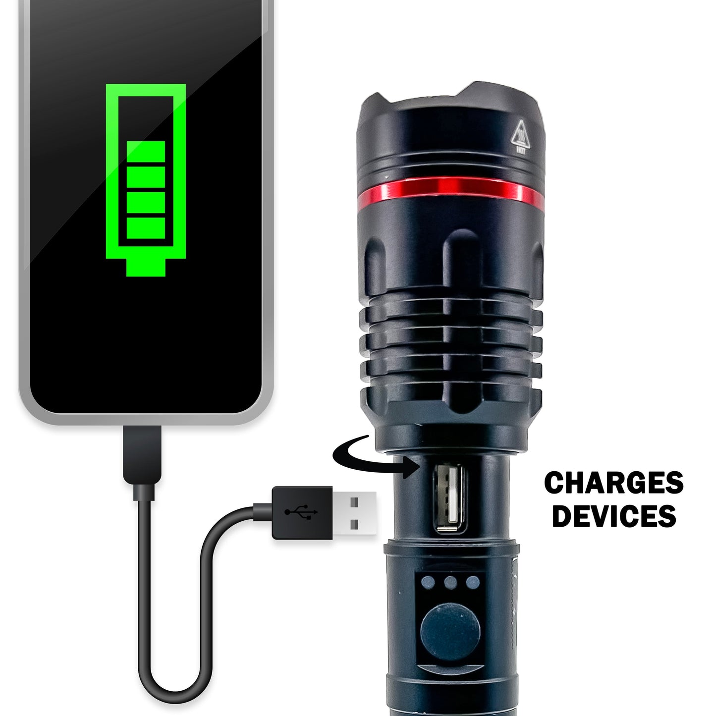 Stinger™ Tactical Lumen Rechargeable Flashlight