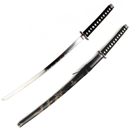Black Bushido Dragon Samurai Katana Sword