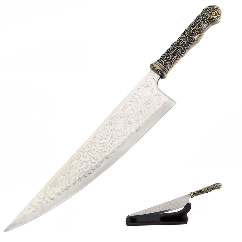 Alice 18 Inch Steel Vorpal Blade Replica Knife With Table Top Stand