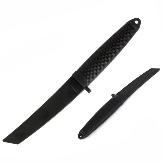12 Inch Black Soft Rubber Training Tanto Knife