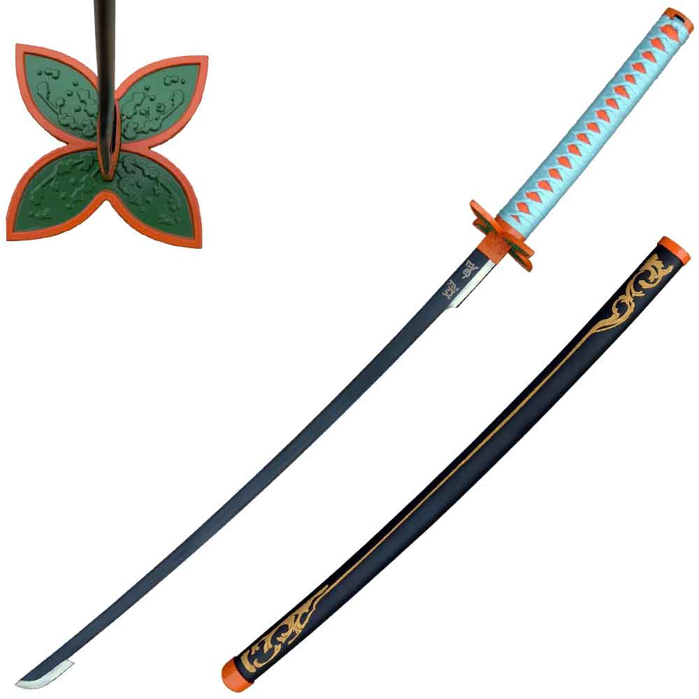 40.5" Steel Anime Shinobu Kocho Katana Sword Demon Killer - TOPHATTER'S ARMORY DEALS