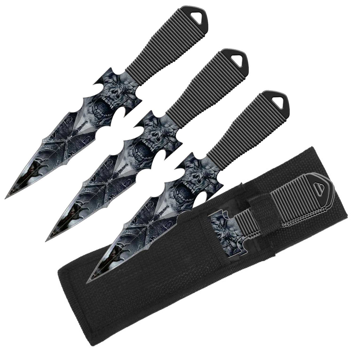 Frost Giant Throwing Knife Set - Set of 3 Throwers with Sheath - TOPHATTER'S ARMORY DEALS