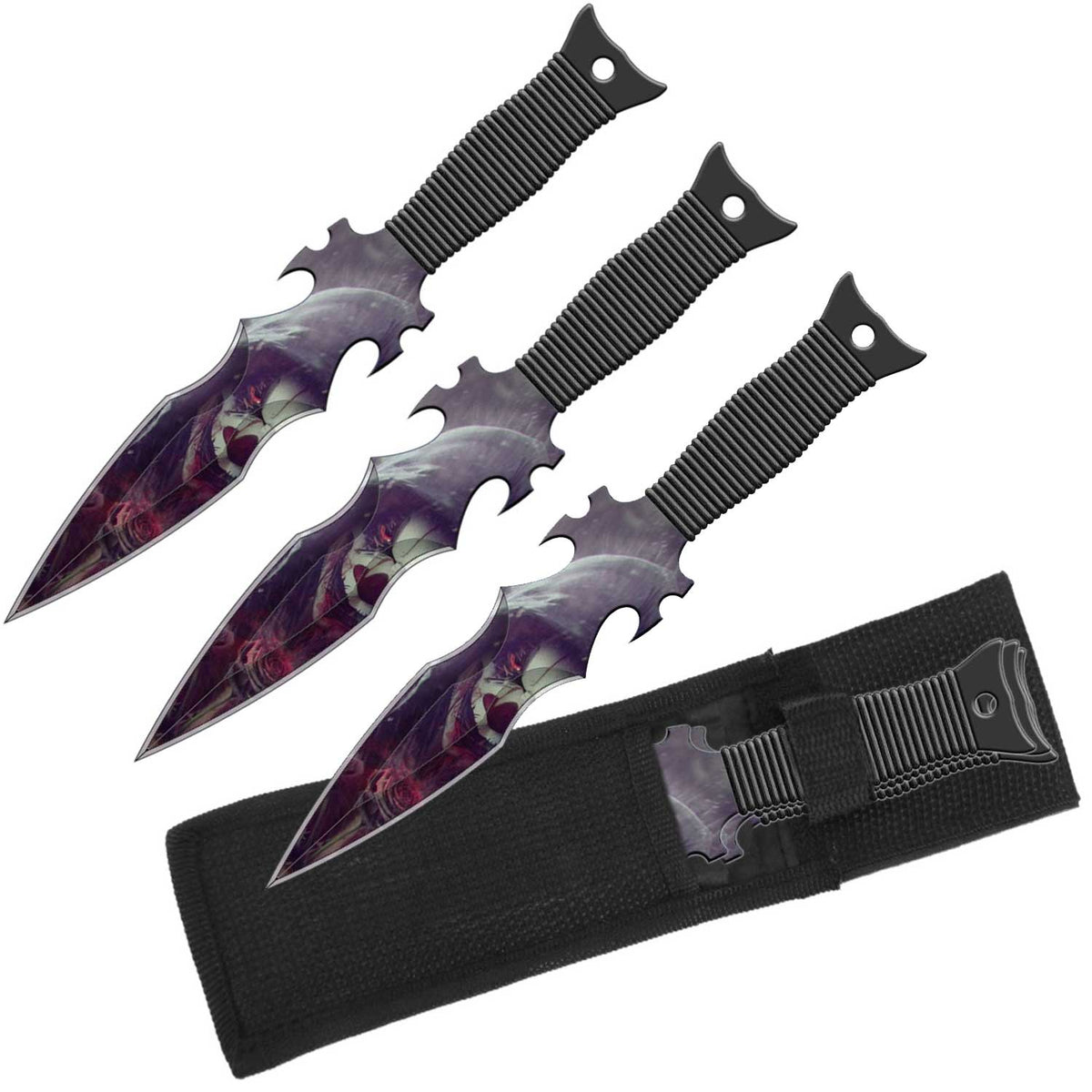 Pennywise Clown Throwing Knives Set - Set of 3 Throwers - TOPHATTER'S ARMORY DEALS