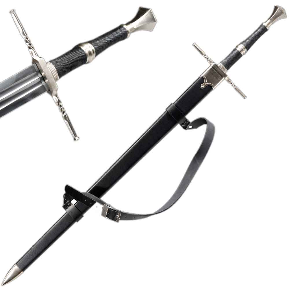 49" Steel Blade Replica Sword Scabbard Two Handed Medieval