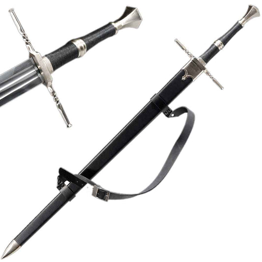 49" Steel Blade Replica Sword Scabbard Two Handed Medieval