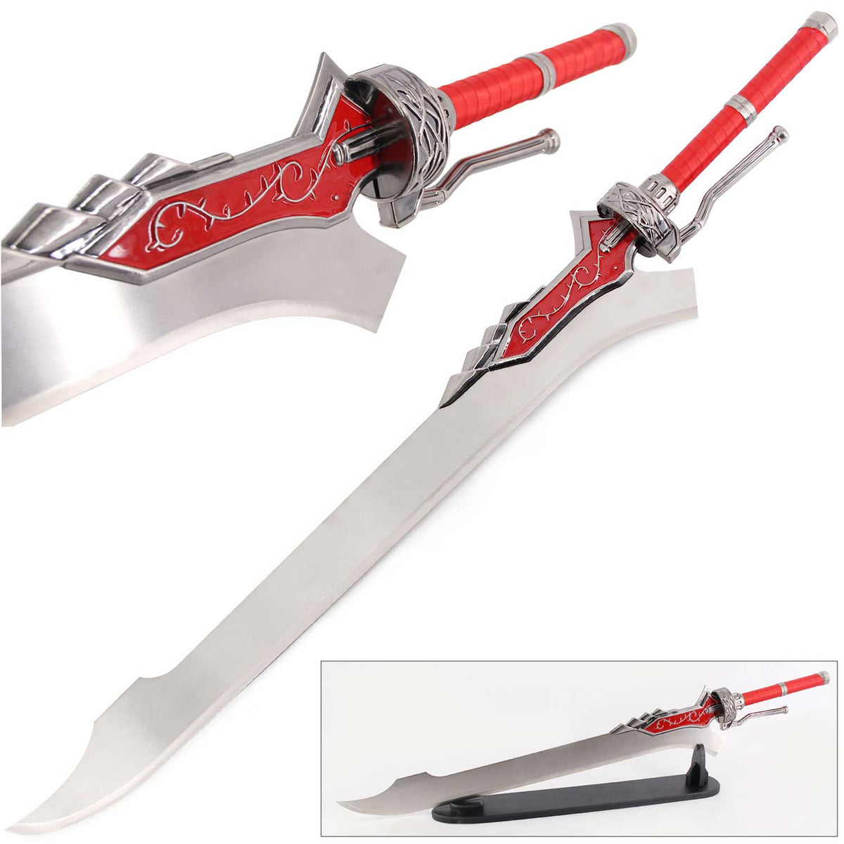 Devil May Cry Red Queen Sword of Nero with Display Stand - TOPHATTER'S ARMORY DEALS