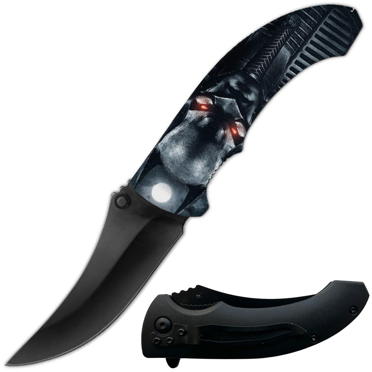 8" Doom Spring Assisted Open Folding Pocket Knife - TOPHATTER'S ARMORY DEALS