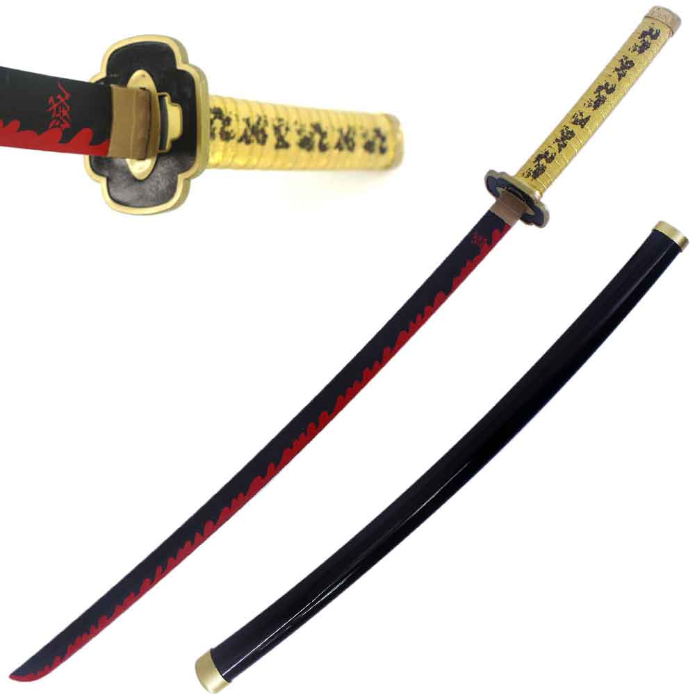 40.5" ABS Plastic Blade Yoriichi Nichirin Katana Samurai Demon Sword - TOPHATTER'S ARMORY DEALS