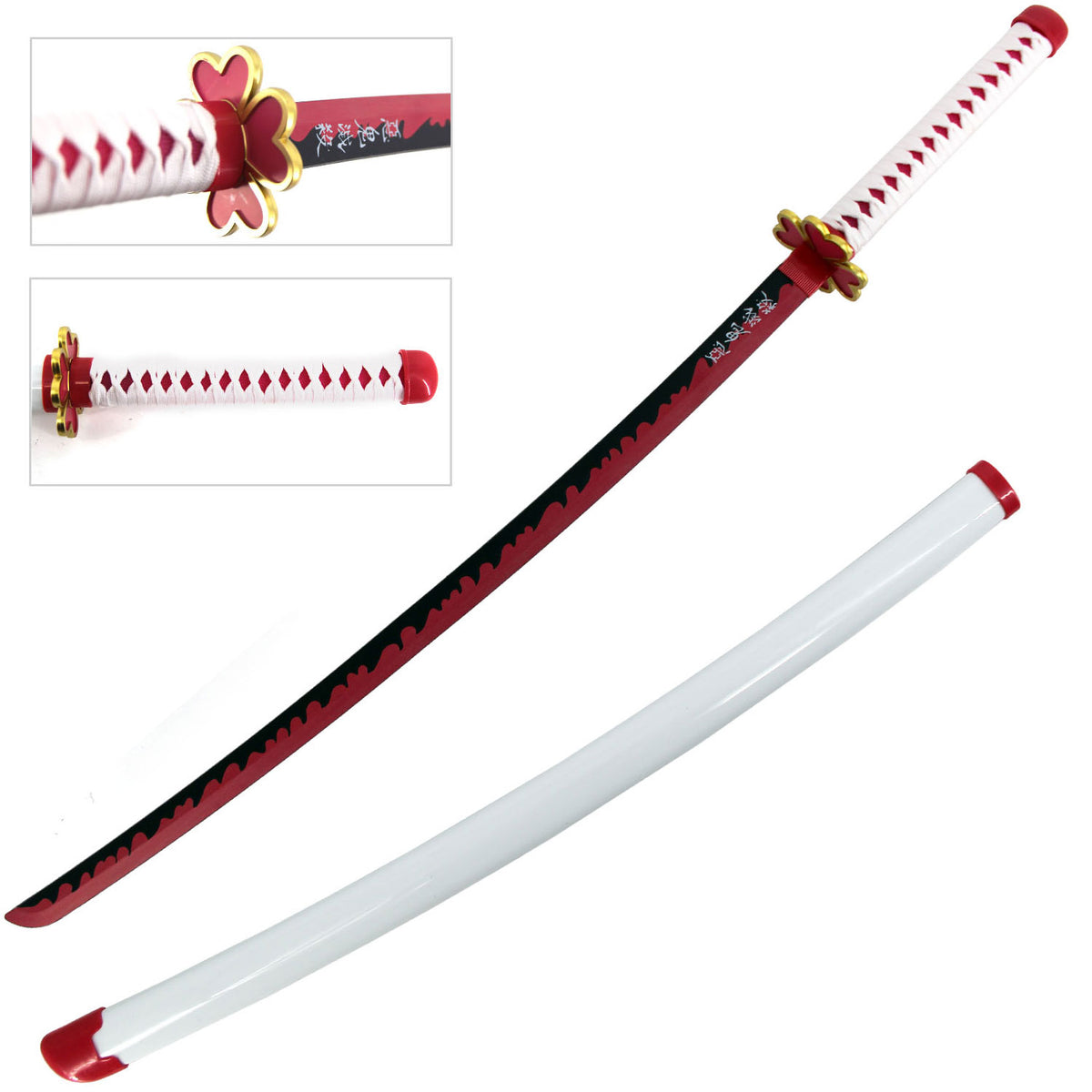 40" ABS Plastic Blade Mitsuri Kanroji Nichirin Katana Sword Demon Anime - TOPHATTER'S ARMORY DEALS