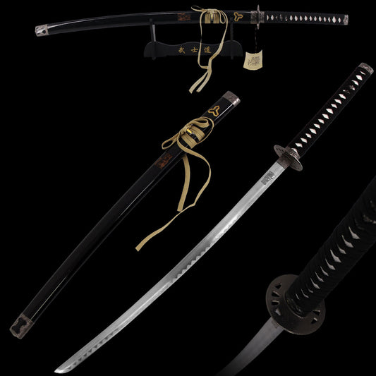 Kill Bill Bride's Sword Replica Movie Katana Lion Engraved Blade with Display Stand