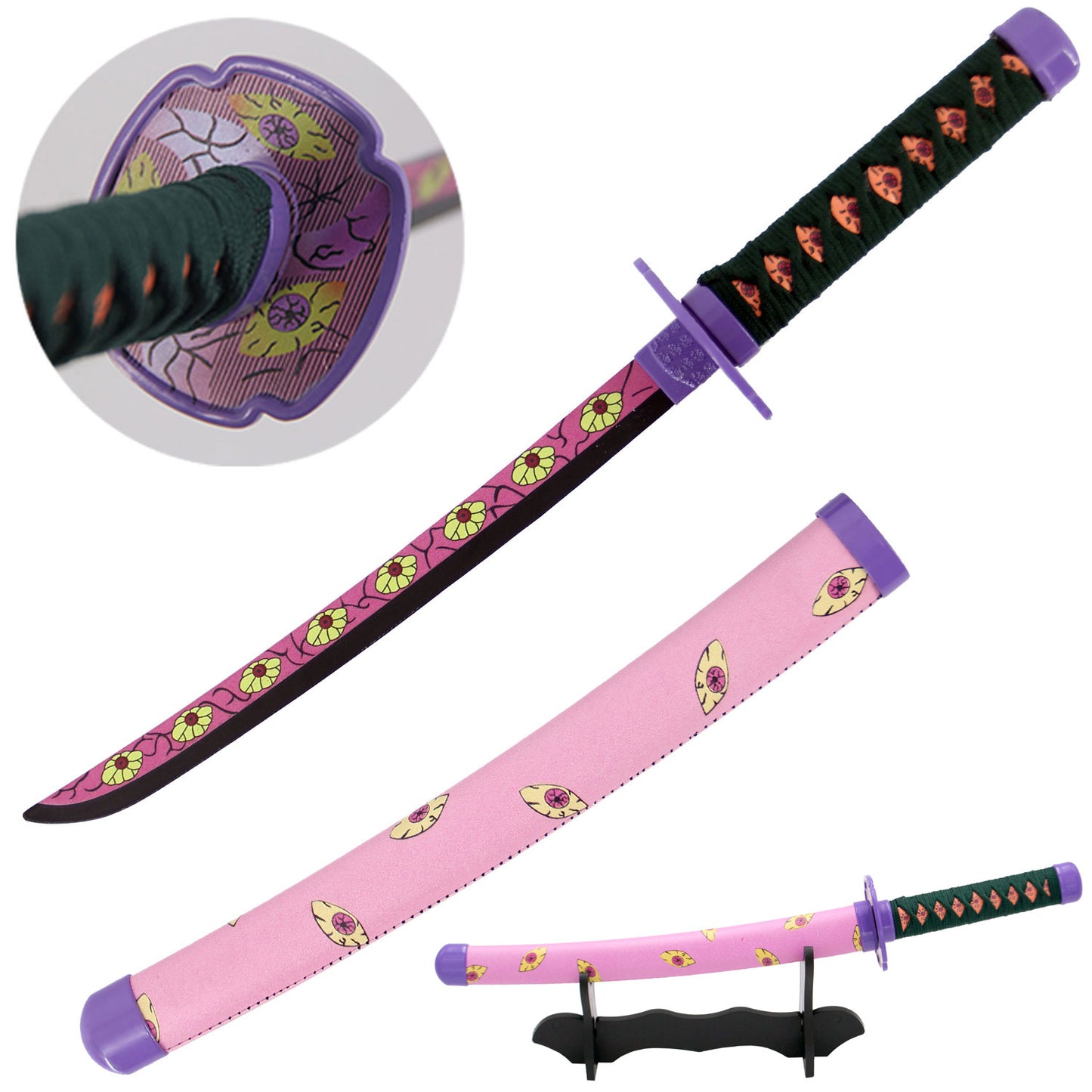Kokushibo's Flesh Miniature Katana - Kokushibo Sword - Kyokokukamusari