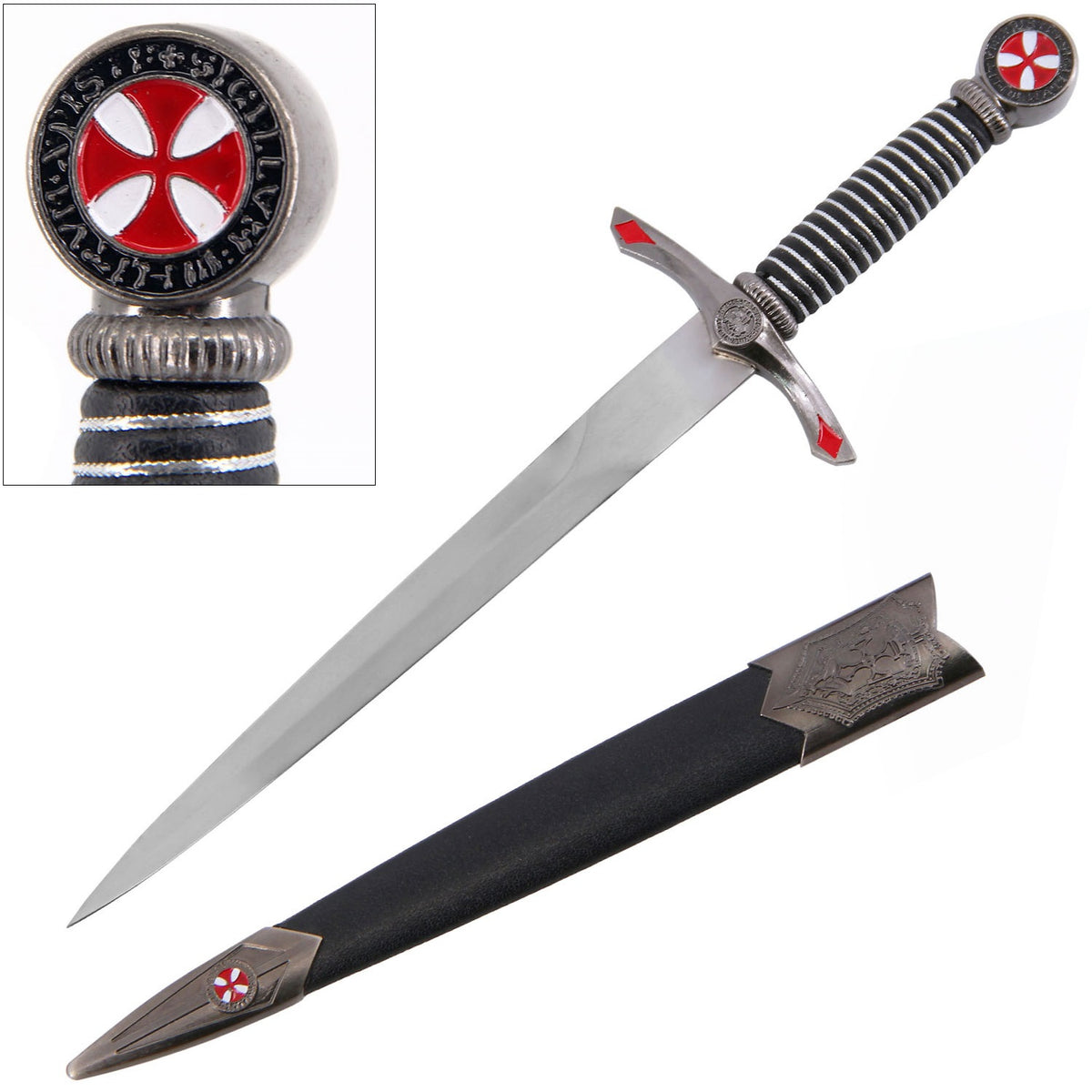 Seal Guard Templar Dagger with Sheath - TOPHATTER'S ARMORY DEALS