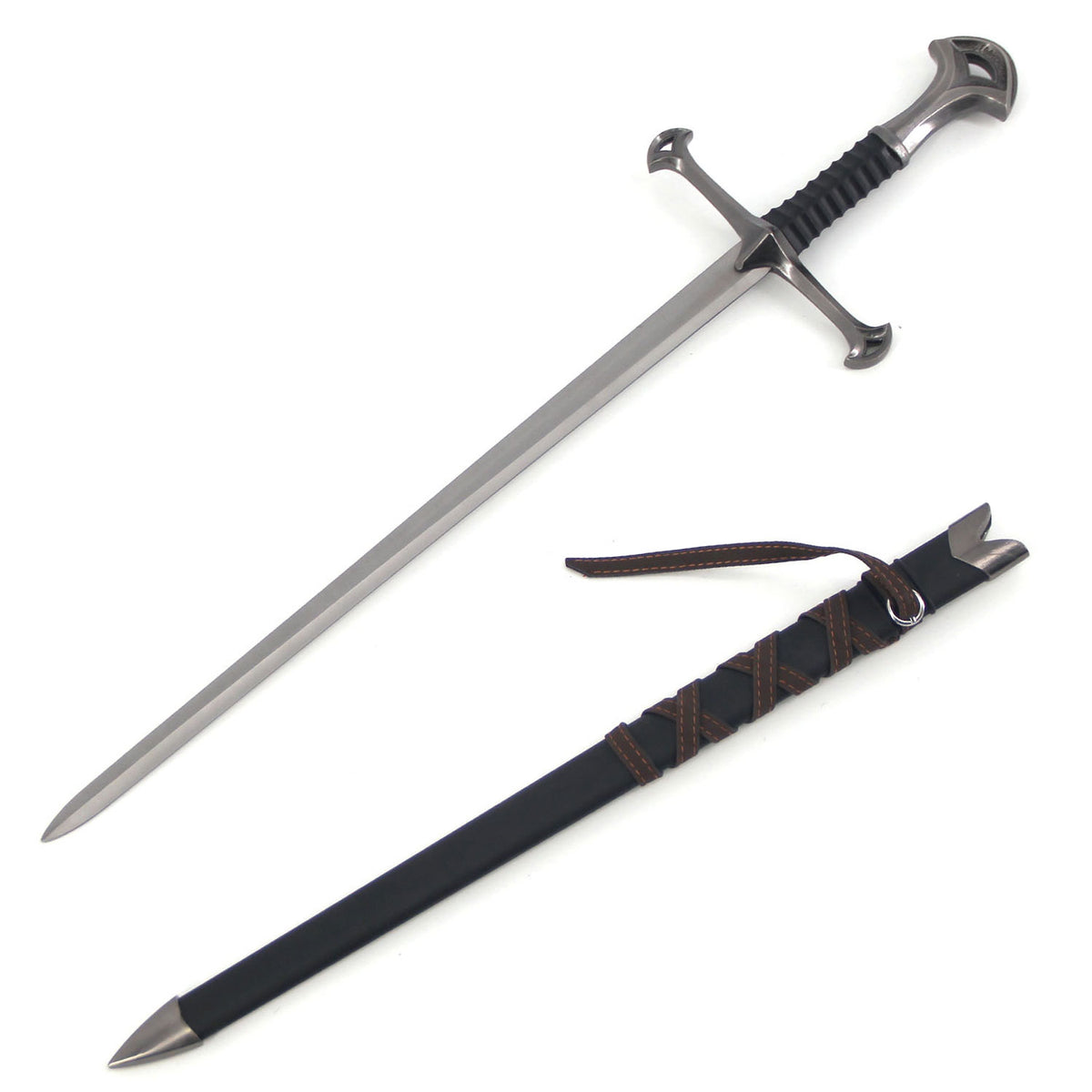 24.5 Inch Kings Short Sword with Scabbard - TOPHATTER'S ARMORY DEALS