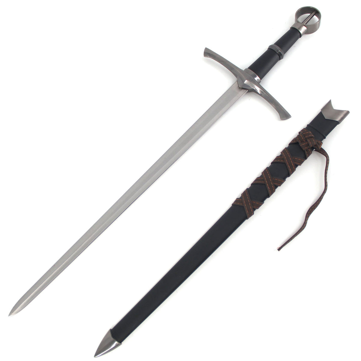 24 Inch Medieval Short Sword with Scabbard - TOPHATTER'S ARMORY DEALS