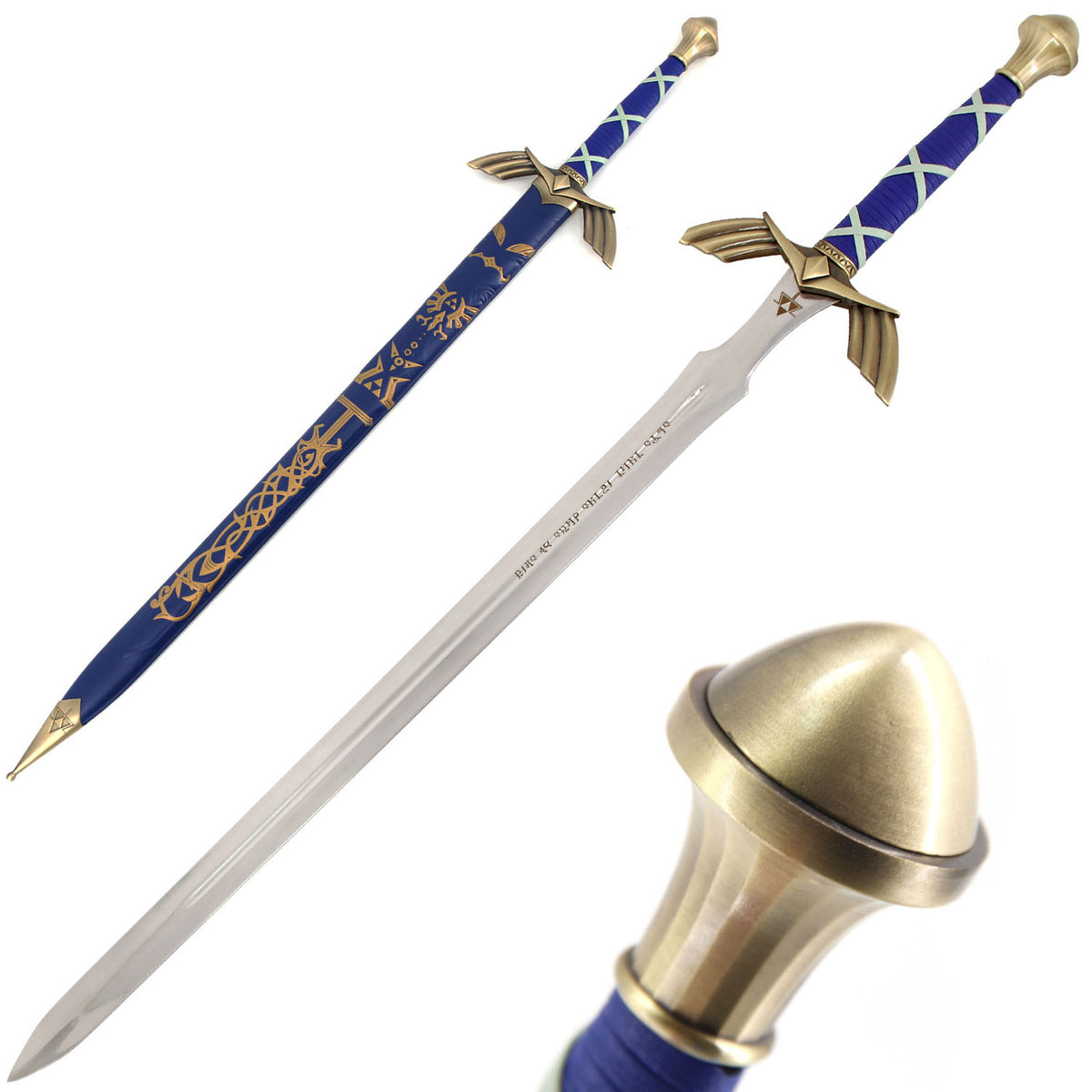 Fantasy Zelda Link's Master Sword with Sheath High End Variant - TOPHATTER'S ARMORY DEALS