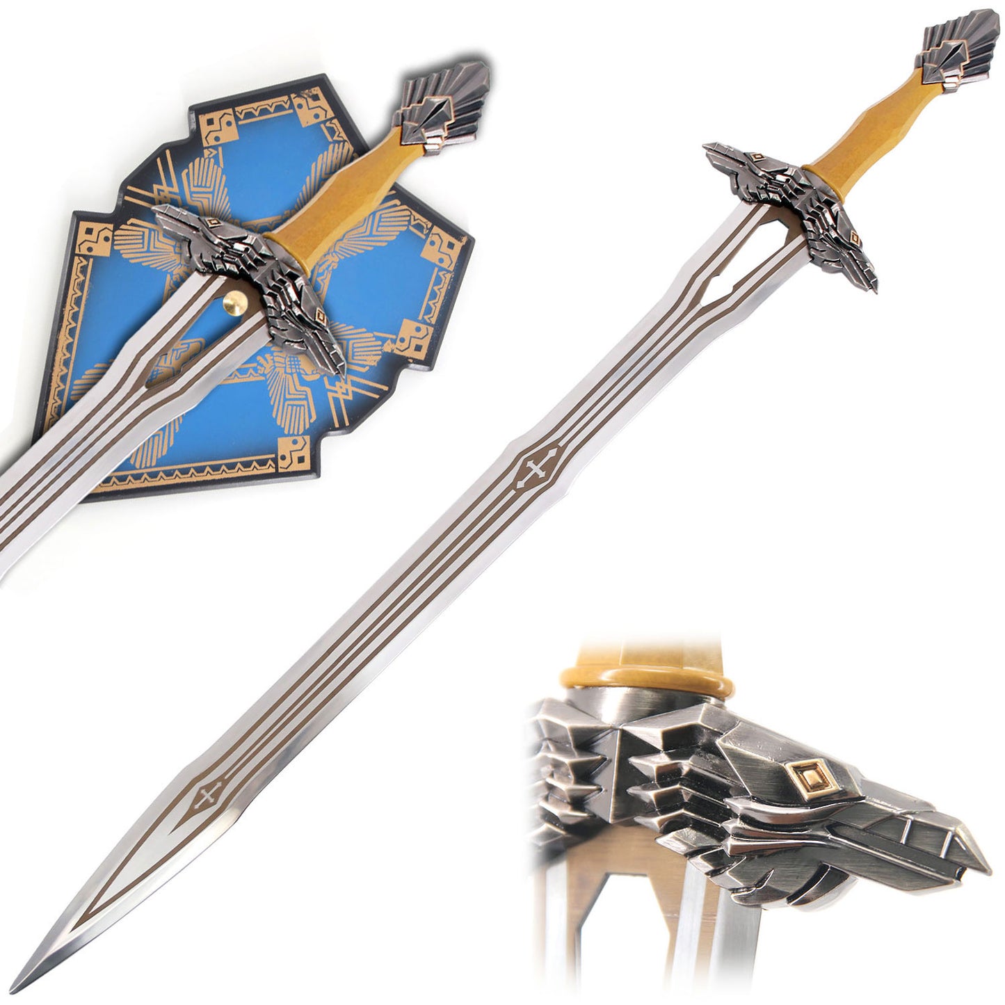 Regal Dwarven Sword Thorin Oakenshield Fantasy Movie Prop